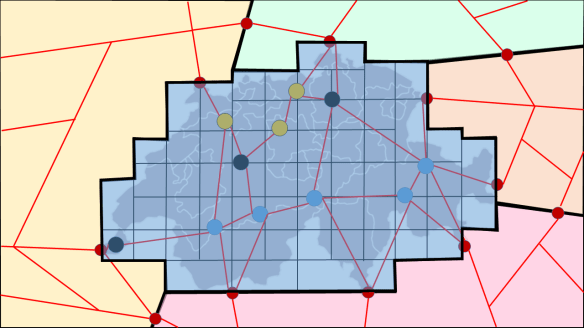 Kombination des Schweizer Höchstpannungsnetz mit den Nachbarländern