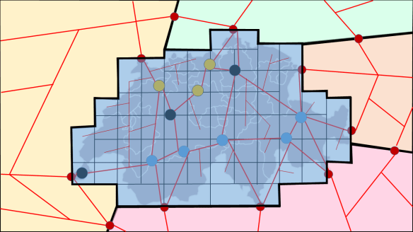 Verbindung des Höchstspannungsnetzes mit allen Micro Grids